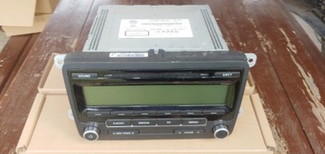 Радіо заводські cd mp3 vw golf v vi 1k0035186aa фото №1