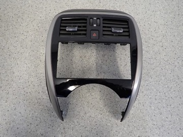 Nissan micra k13 13- рамка радио решётка фото №1