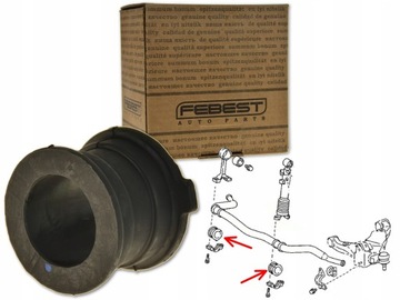 Toyota land cruiser 150 гумова накладка стабілізатора перед фото №1