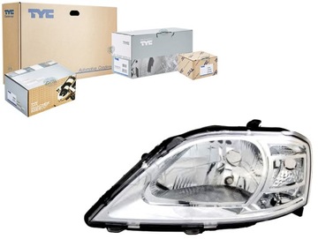 Фара h4 механический цвет вкладыш: хромированный фото №1