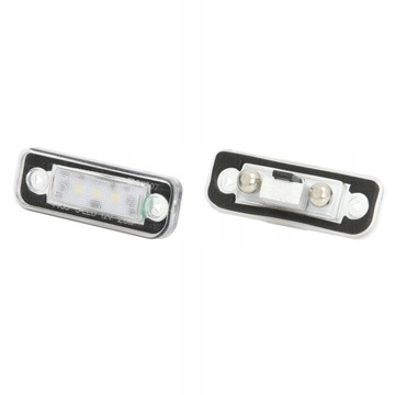 Лампа освещение номерного знака rej. led 12v mercedes c фото №1