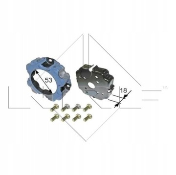 Защита сцепления компрессора nrf do mercedes vaneo фото №1