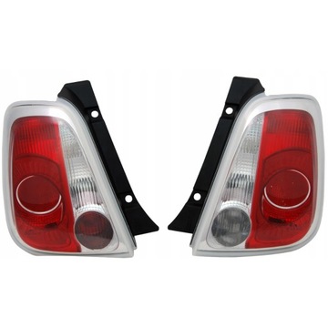 Лампа задня fiat 500 07-15 tyc хетчбек комплект фото №1