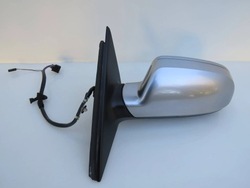 Дзеркало зовнішні ліві 12 pin 10+2 європа асистент хром audi a4 s4 b8 фото №1