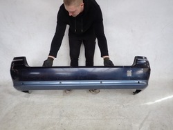 Mercedes e-klasa w211 універсал 02-09 бампер зад задній хром pdc фото №1