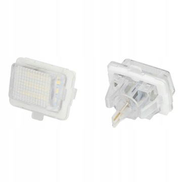 Лампа освещение номерного знака rej. led 12v mercedes c фото №1