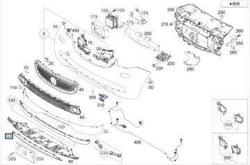 Планка бампера хром smart forfour w453 фото №1
