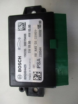 Модуль блок управления pdc peugeot 308 t9 0263004429 фото №1