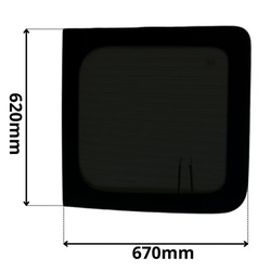 Стекло зад правая задняя ciemnozielona w дверь renault trafic iii 3 0245 фото №1