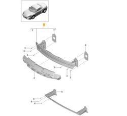 Абсорбер бампера передньої boxster 718 фото №1