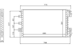 Nissens конденсатор кондиционера chrysler voyager ii фото №1