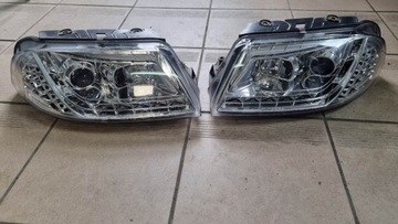 Лампа лампы vw passat b5 рестайлинг 2x 00-05 хром led фото №1