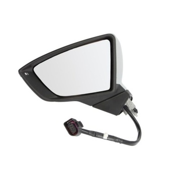 Зеркало левая seat ibiza v leon 5f 12-20 фото №1