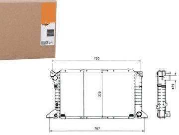 Радиаторов двигателя nrf me 110093 fd2204 drm10100 фото №1