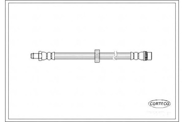 Corteco шланг гальмівний гнучкий renault фото №1