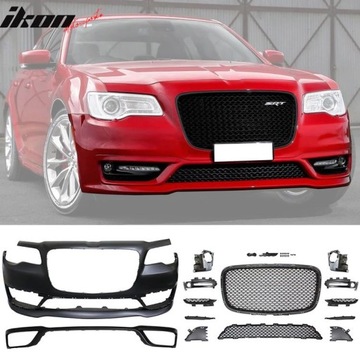 Бампер переднее srt стиль + drl + противотуманные фары chrysler 300 2012-2023 фото №1
