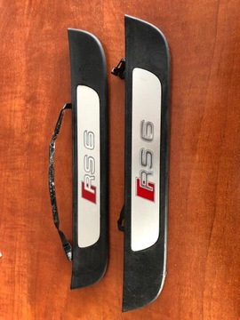 Audi rs6 c7 4g права планка накладка порога зад org фото №1