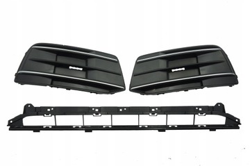 Решітка бампера ліва права середня audi q5 80a fyb 16-20 сітка заглушка фото №1