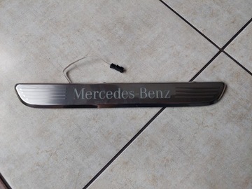 Планка пороговая - led - mercedes c класс w205 amg - w213 - w253 - w238 фото №1