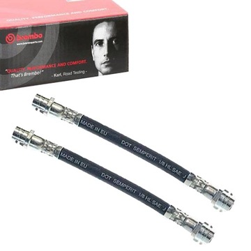 2x brembo провода тормозные гибкие зад барабаны do skoda vw seat audi фото №1