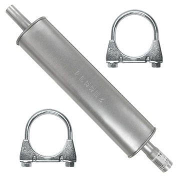 Глушитель средний dacia duster 2wd 1 i 1.6 хомуты фото №1