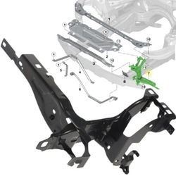 Кронштейн панель крепления фар лампы правый pas перед bmw 3 g20 g2 фото №1