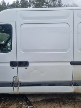 Renault master ii 03-10 рестайлінг 2007 r. двері лівий зад pprzesuwne ліві білий фото №1