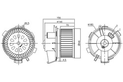 Nissens воздуходувка citroen xsara picasso peugeot 206 фото №1