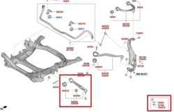 Oem рычаг колёса правый перед 54501t6000 do genesis gv80 фото №1