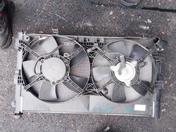 C-crosser 4007 outlander комплект радиатор радиаторов кондиционер вода вентилятор фото №1