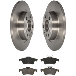 Диски гальмівні + гальмівні колодки зад opel vectra c signum saab 9-3 фото №1