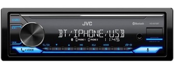 Радіо автомобільні jvc kd-x372bt k2 mp3 usb flac bt фото №1
