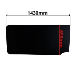 Скло бокова ліва w двері renault master iii 3 g-0180 фото №1