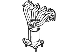 Bosal каталізатор seat altea altea xl cordoba ibiza iii ibiza iv фото №1