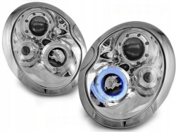 Лампы mini cooper 01-06r r50 r53 кольца led хром фото №1