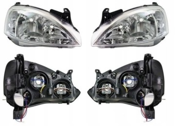 Фара лампа opel corsa combo c 03-05 оригинал l+p фото №1