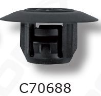 Клипса накладка пороговых toyota упаковка 10 штук romc70688 фото №1