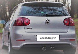Спойлер накладка задній бампер golf v 5 r32 зад з труба фото №1