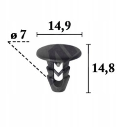 Клипса обивка 10szt do lancia y10 ypsilon фото №1