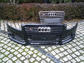 Audi s8 d4 4h0 рестайлинг перед бампер переднее карбон ew. дорестайлинг i a8 s-line фото №1