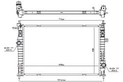 Nissens радиаторов двигателя воды ds ds 4 ii ds 7 ds 9 citroen berlingo фото №1