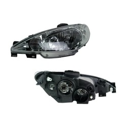 Фара лампа лівий peugeot 206 05- оригінал valeo фото №1