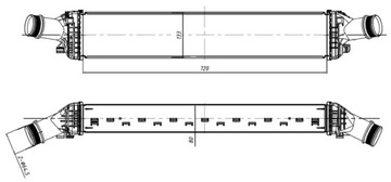 309048/nrf интеркулер audi a6/a7 3,0tdi nrf фото №1