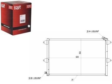 Конденсатор конденсатор кондиционера polo classic 94-99 hart фото №1