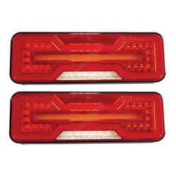 Лампа задняя комбинированная led эвакуатор полуприцеп kpl. фото №1