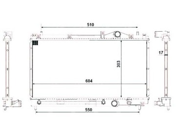 Nrf радіаторів chrysler neon 2,0 16v nrf фото №1