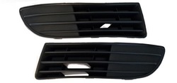 Заглушка решітка решітка бампера vw polo 9n3 05- kpl фото №1