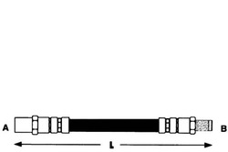 Lpr шланг тормозной lpr 4d0611775b 4d0611775a ho фото №1