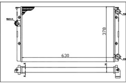 Радіаторів двигуна depo 1h0121253ba 1h0121253bk 1h0 фото №1
