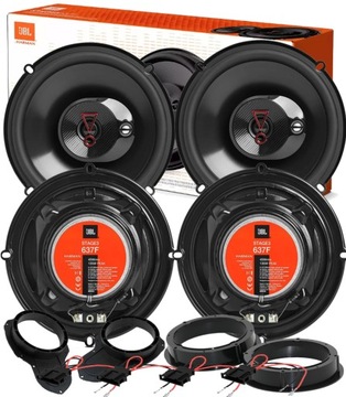 Jbl stage3 637 4 динаміки trójdrożne vw passat b6 b7 cc двері перед+ зад фото №1